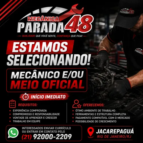 Vaga para mecanico 