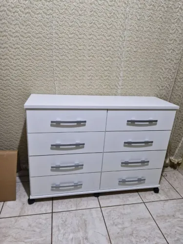 Cômoda jade 8 gavetas, entrega e monta