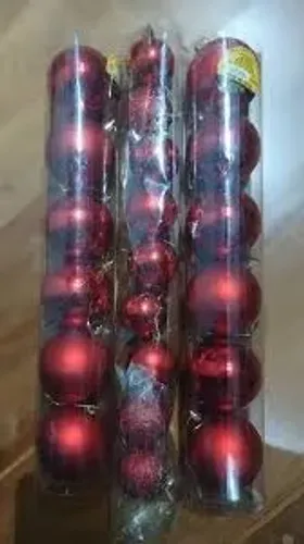 conjunto de 9 bolas de natal (frete grátis)