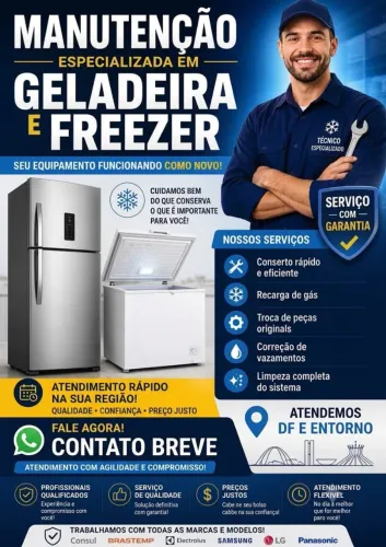 Conserto de geladeira e freezer
