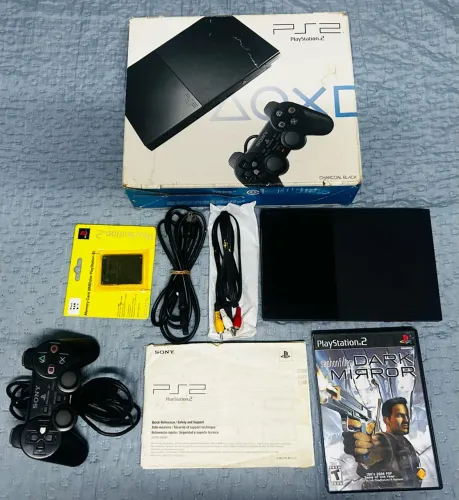 Ps2 slim c/ caixa