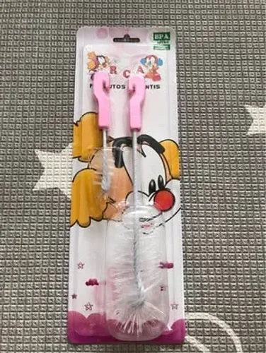 Kit Limpeza Escova de Mamadeira e Bico Bebê
