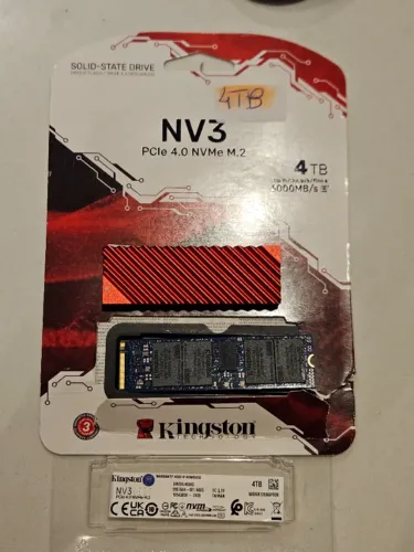 SSD Kingston NV3 4TB NVMe PCIe 4.0 - 100% Saúde - Nota Fiscal - Garantia até 2028