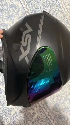 Capacete moto ASX preto fosco 60/62