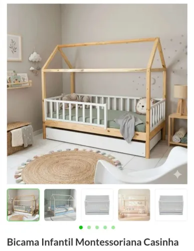 Cama Bicama Montessoriana Casinha