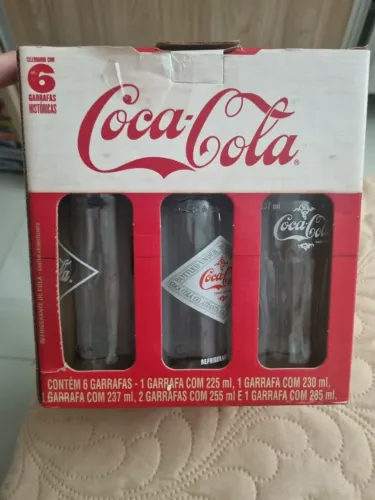 Kit Coleção Garrafas Históricas Coca-Cola De Vidro Vintage