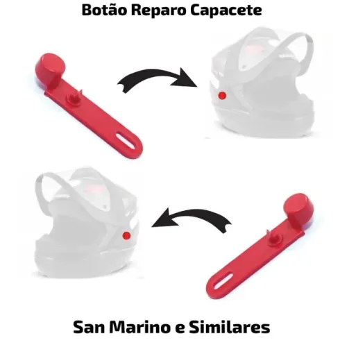 Botão Reparo Capacete Sam Marino, 788 Pro Tork