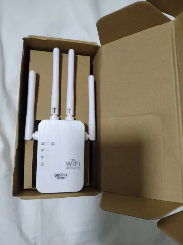 Repetidor de sinal Wi-fi 300 Mbps 4 antenas 5G