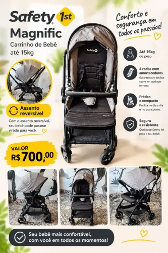 Carrinho de Bebê Safety 1st Magnific