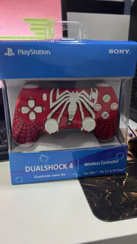 Controle PS4 Sem Fio - Homem-Aranha - Novo na Caixa