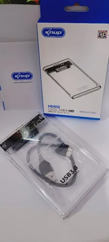 Case transparente para HD ou SSD USB 3.0
