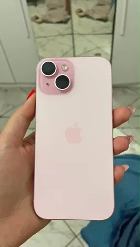 A venda 15 normal rosa 128Gigas Bateria 88% nota fiscal carregador capinha