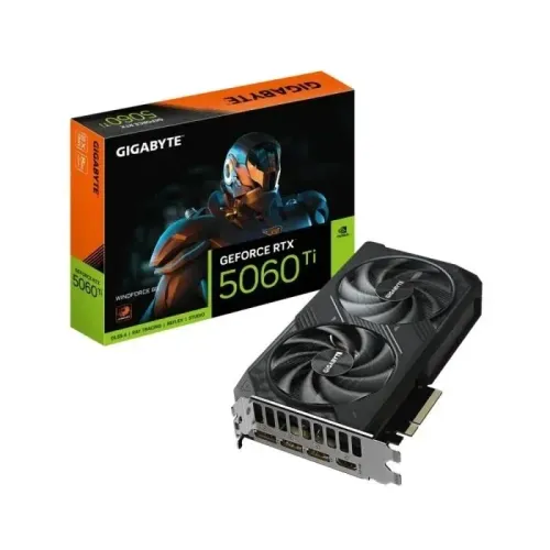 Placa de Vídeo RTX 5060 Ti 8GB GDDR7 Gigabyte Windforce OC - Nova