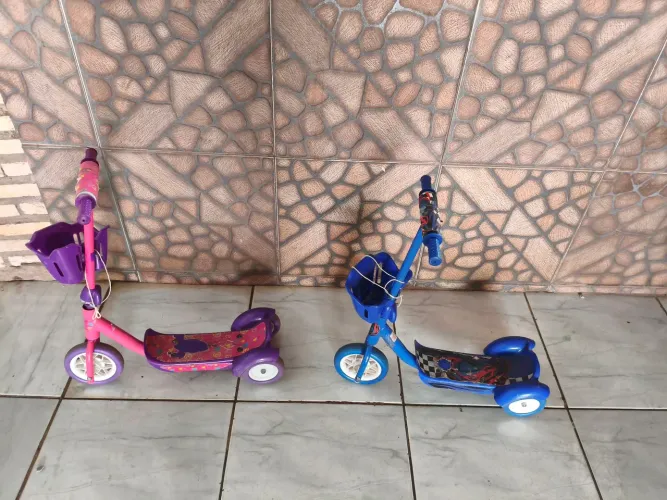 2 PATINETE TRÊS RODAS INFANTIL