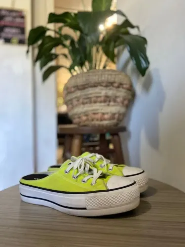 All Star Mule Plataforma Converse amarelo cítrico TAM 36