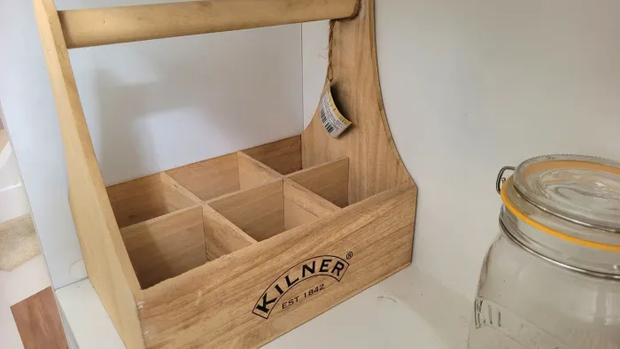Engradado Kilner madeira decoração