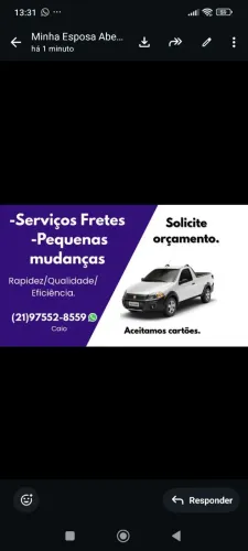 O frete mais barato da baixada vem 