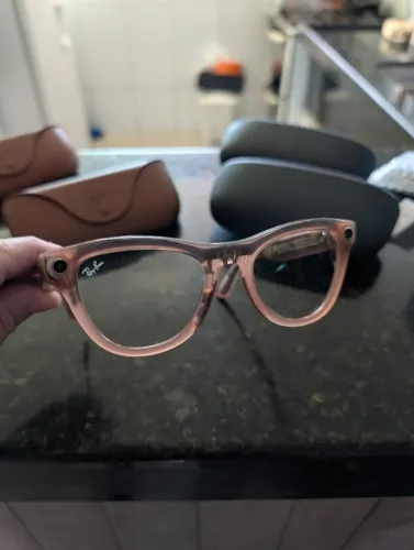 RAY-BAN META SKYLER - GEN 2 Brilhante Pêssego Lentes Transparente/Marrom Transitions®