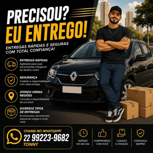 TONNY ENTREGAS - RÁPIDO, SEGURO E CONFIÁVEL! ?