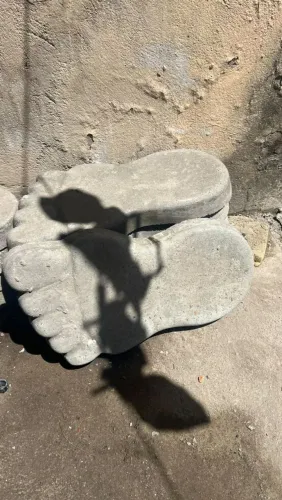 Pé de Concreto Decorativo para Jardim - 10 Unidades