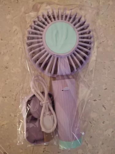 ventilador portátil roxo bommax