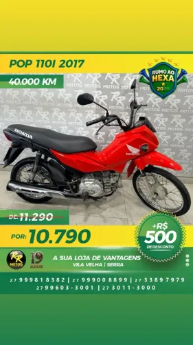 Moto Honda POP 110I 2017