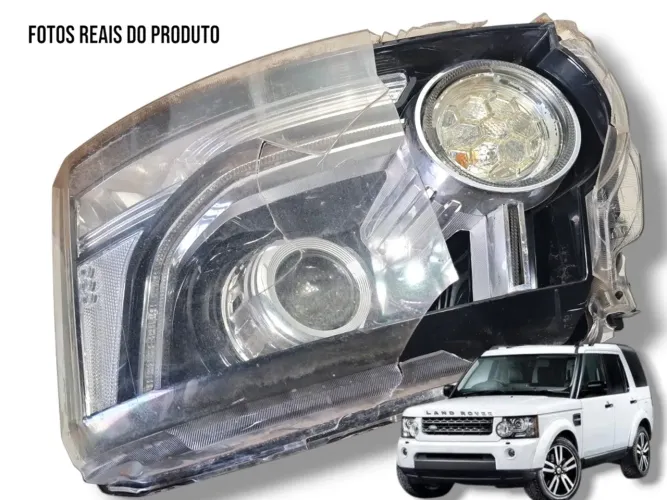 Farol Direita Land Rover Discovery 4 2015 Detalhe Original Direito/passageiro
