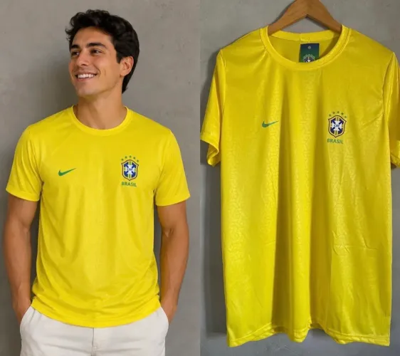 Camisetas Masculinas BRASIL COPA DO MUNDO R$ 50