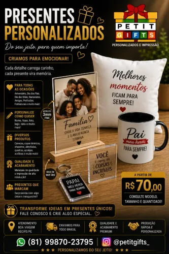 Presentes Personalizados | Presentes Criativos e Exclusivos
