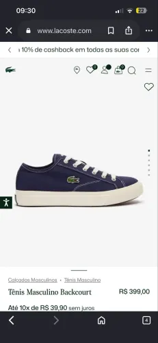 Tênis Lacoste feminino 37