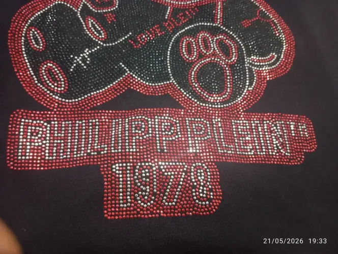 Camisa Philipp Plein, Preta.