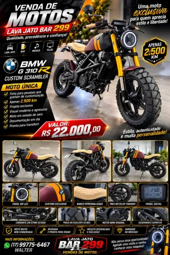 BMW G 310 R customizada única no Brasil !!!
