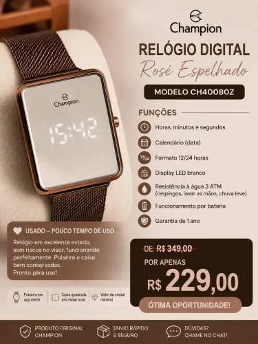 Relógio Champion
