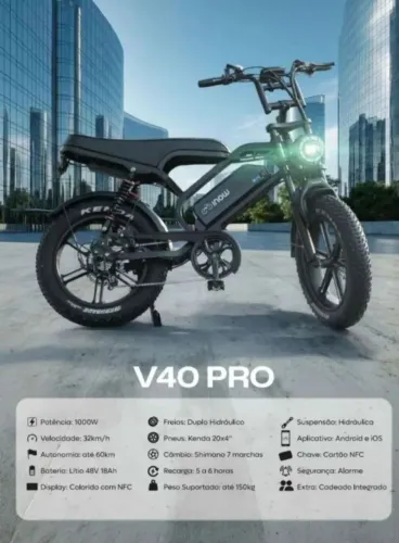 Bike eletrica INOW V40 PRO NFC 2026