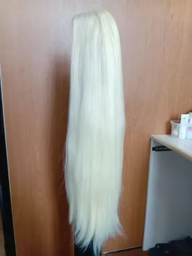 PERUCA WIG ORGÂNICA PLATINADA NUNCA USADA
