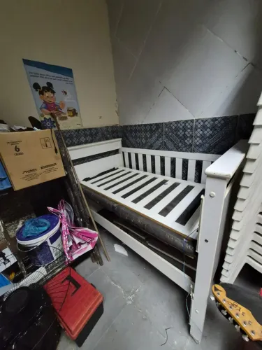 Berço/Cama Infantil de Madeira Branca