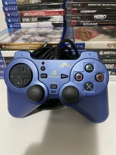 Controle azul Fujiwork PS2