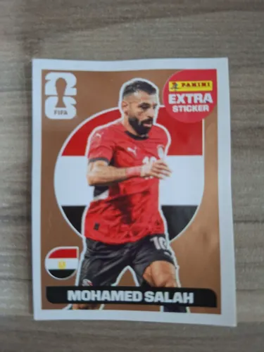 Figurinha da copa do mundo 2026 Extra Sticker Mohamed Salah.