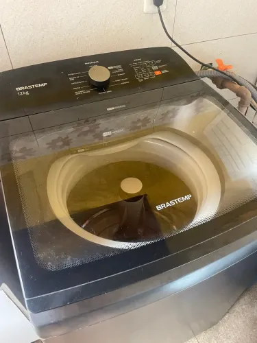 Máquina de lavar Brastemp cinza 12kg