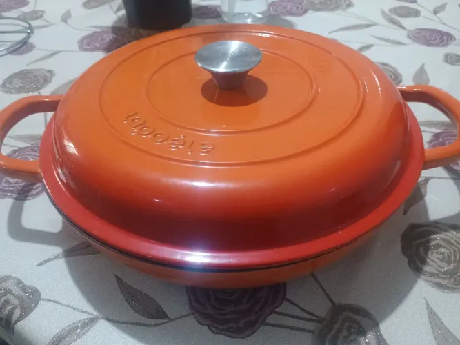 Caçarola caçarola de ferro esmaltado redonda 