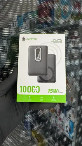 Carregador Portátil 10.000mAh Indução MagSafe 15W Visor Digital Power Bank Turbo 22.5W