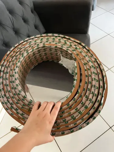Ripado para decoração com adesivo