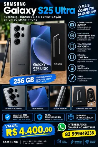 VENDO S25 ULTRA NOVO.