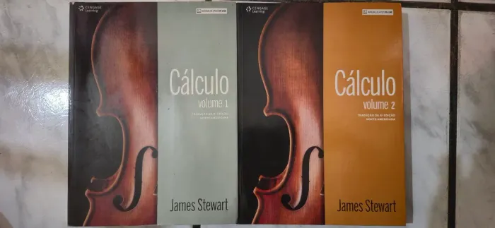 Livro de Cálculo 1 e 2 James Stewart (muito novos)
