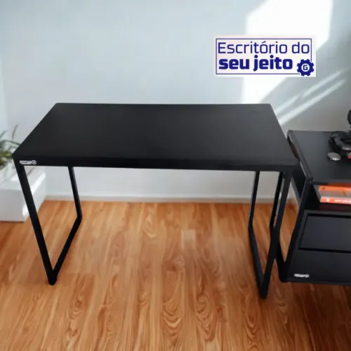 Mesa de Escritório Reforçada 1m NOVA Birô Industrial Multiuso para Computador Notebook