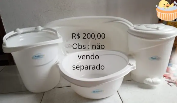 Kit banho e limpeza de bebê