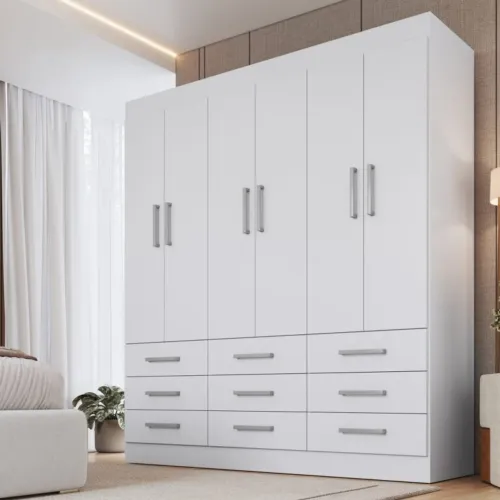 Guarda-Roupa 6 Portas 1,50 m Cinamomo tt87