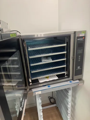 Forno convecção elétrico 5 assadeiras 35x35cm com vapor novo 