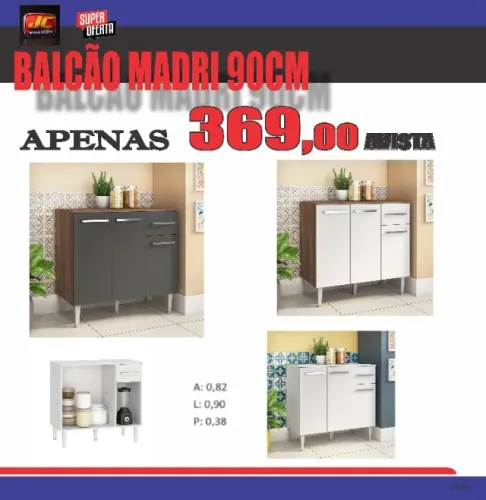BALCÃO MADRI 90CM 6