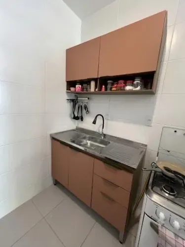 Armário de Cozinha Completo (Balcão com Pia + Aéreo + Nicho+cuba) - Usado
